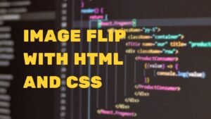 image flip with html and css